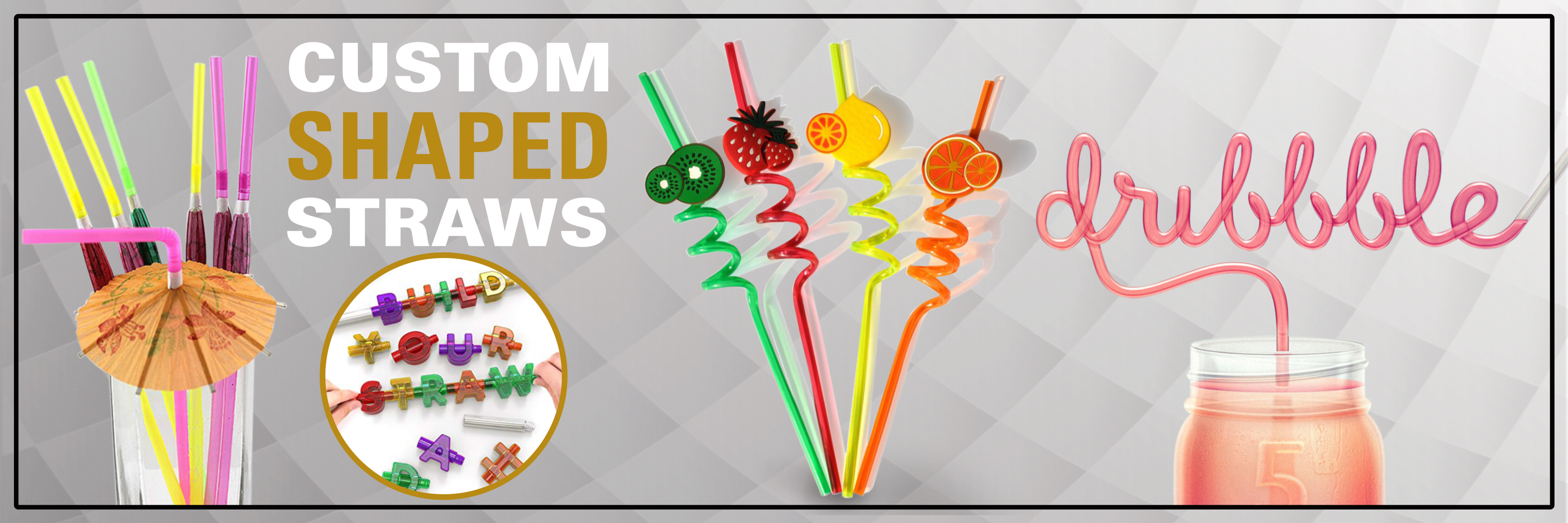 custom shaped straws