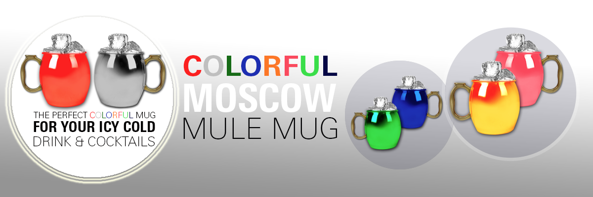 colorful moscow mule mugs