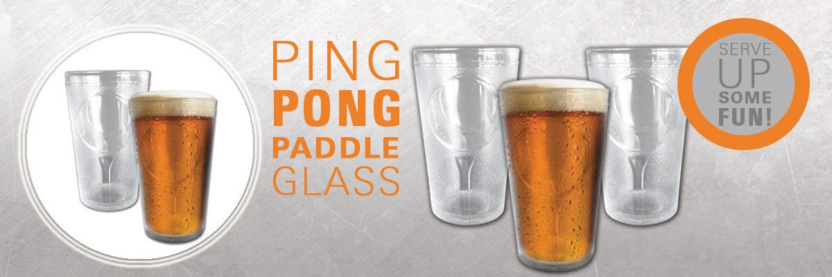 ping pong paddle glass